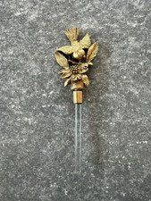 Vntg Matson Perfume Bottle Ornate Gold Tone G...