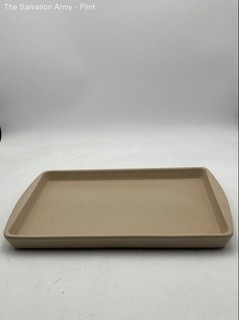 The Pampered Chef Family Heritage Collection 1445 Beige Stoneware Bar Pan