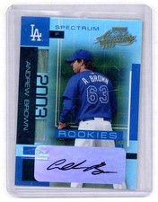 2003 Playoff Absolute Memorabilia Spectrum Signatures Andrew Brown #180 Rookie