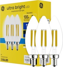 Ultra Bright LED Light Bulbs 100W Daylight Candle Lights Clear Decorative B12
