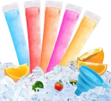 150 Disposable Ice Popsicle Mold Bags, BPA-Freezer Tube, Popsicle Mold bags with