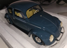 Schuco VW Kafer Split-window Beetle 1950s Brezel-Kafer, blue, NOS in box