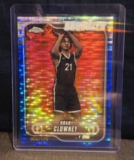 2024-25 Topps Chrome Basketball NBA Noah Clowney Blue Pulsar Parallel #/125 🔥