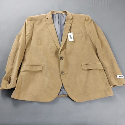 Unlisted Kenneth Cole Cordoroy Blazer Men's Size 48R Brown Comfortable Coat NWT