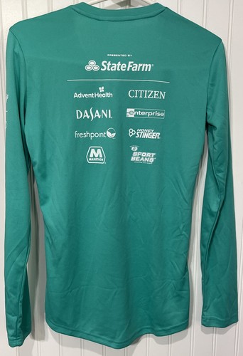Run Disney Chip & Dale 10K Race Long Sleeve Athletic Shirt Teal Blue X-Small - Picture 2 of 5
