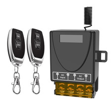 Wireless Remote Switch DC 12V 24V 48V 72V 30A Relay RF Control with 328ft Range