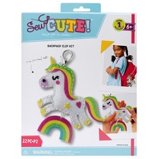 Colorbok Sew Cute Felt Backpack Clip-Unicorn