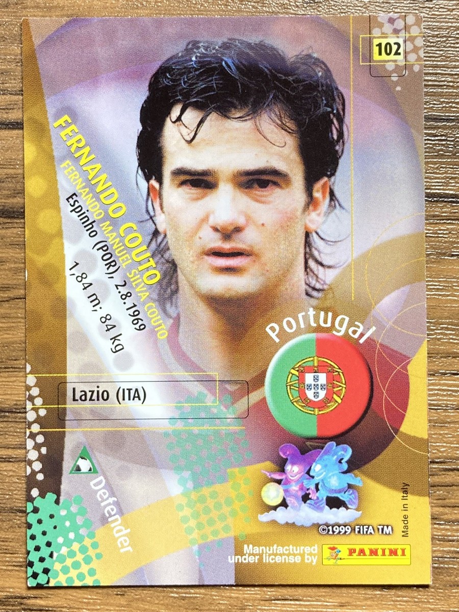 2002FIFAワールドカップ　関係者パス Panini 2002 World Cup Card No.102 Fernando Couto Portugal Japanese