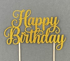 Customizable Happy Birthday Cake Topper