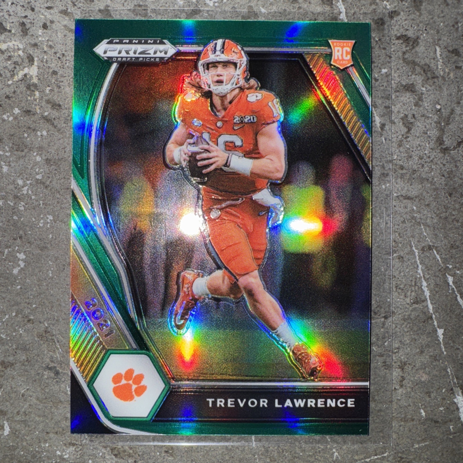 2021 Panini Prizm Draft Picks Trevor Lawrence #106 Green Prizm (RC) 🔥🔥🔥
