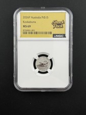 2026P Australia PT$15 Kookaburra 1/10 Ounce Fine Platinum NGC MS69 .9995 2359.90 per troy oz