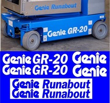 6pcs Decal Kit for Genie GR-20 Runabout Decal Kit Scissor Lift USA Made GR20