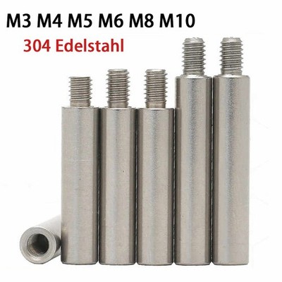 M3 M4 M5 M6 M8 M10 Verbindungsstift Verbinder IG/AG Handlaufstütze Edelstahl V2A