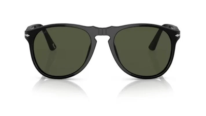 Gafas de sol Persol PO9649S 95/31 55 mm, negro/verde cristal Foto 2 de 4