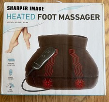Sharper Image Heated Foot Massager SIM300 Brown, Heating, Wired Remote, 2 Speeds