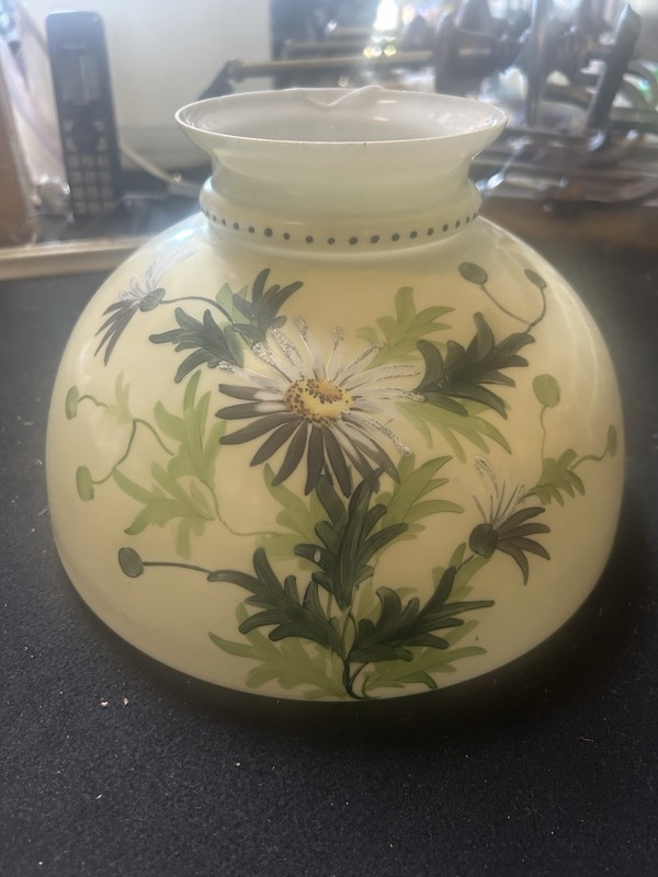Antique 10” Painted Student Shade
