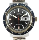 Vintage 1978 Timex Day Date Calendar Rotating Diver Bezel Automatic Watch lot.qb