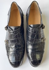 GUCCI Genuine Alligator Double Monk Strap Loafer Goodyear UK 11, US 11.5 $6800