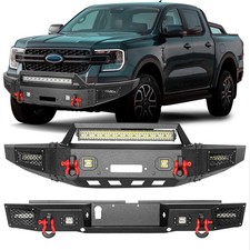Aaiwa Frontrear Bumper Guard For 2019-2023 Ford Ranger Wwinch Plate Led Light