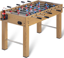 48In Foosball Table, Competition Sized Soccer Table W/ 2 Balls, 2 Cup Holders 2X