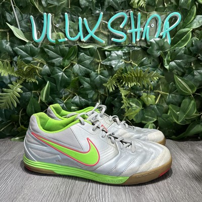 Nike Lunar Gato 5 Silver Men's US 11.5 Indoor Soccer Futsal Shoes Y2K Rare