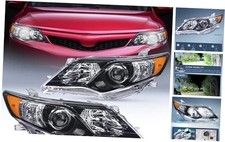 Headlight Assembly for 2012 Fit 2012-2014 Camry Black Housing Amber Reflector
