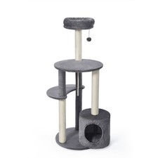 Vibrant Life Cat Tree, 47" Multi-Level Cat Tower with Scratching Posts and Large
