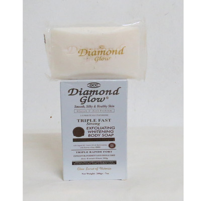 Diamond Glow Glutathion, Arganöl, Karottenöl aufhellende Körperseife 200g
