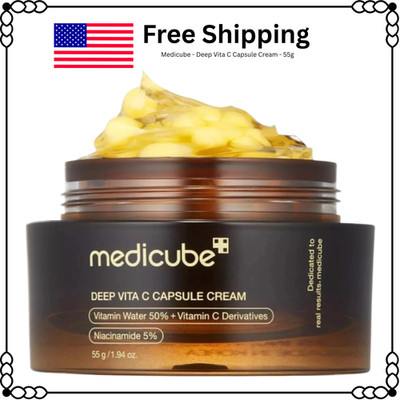 MEDICUBE Deep Vita C Capsule Cream 55g | Brightening Vitamin C Moisturizer
