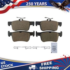 Rear Ceramic Brake Pads w/ Hardware for Honda Civic Accord Acura Integra TLX