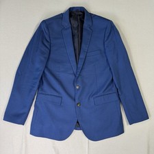 J.Crew Ludlow Thompson Suit Jacket Blazer 42L Blue Two Button Wool Men  s