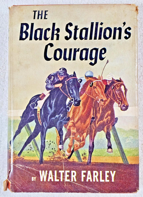 #ad 1956 The Black Stallion’s Courage by Walter Farley 1st Ed. amp; Printing HC DJ VTG $23.63