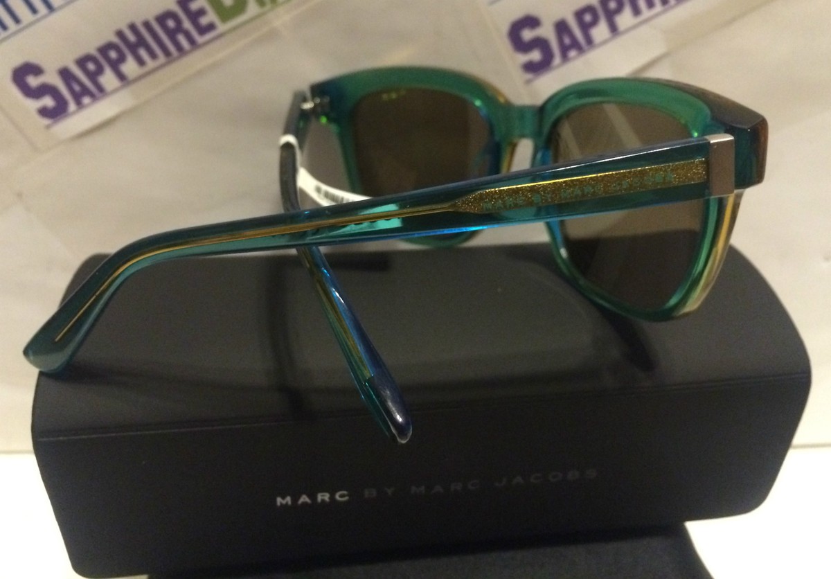 Marc Jacobs Turquoise Blue & Yellow Sunglasses MMJ352S BRAND  display picture 2
