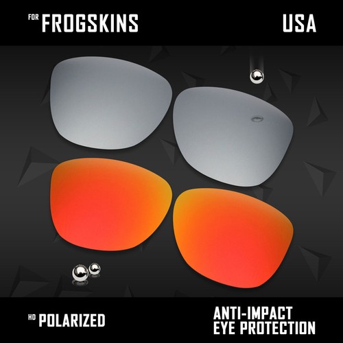 Anti Scratch Polarized Replacement Lenses for-Oakley Frogskins OO9013 Options - 第 25/78 張圖片