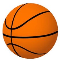 30 basketball stickers envelope seals 1.5" birthday party favors