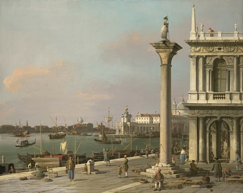 Canaletto Piazzetta Santa Maria Della Salute Art Poster OR Canvas Size A4-A1 - Picture 1 of 3