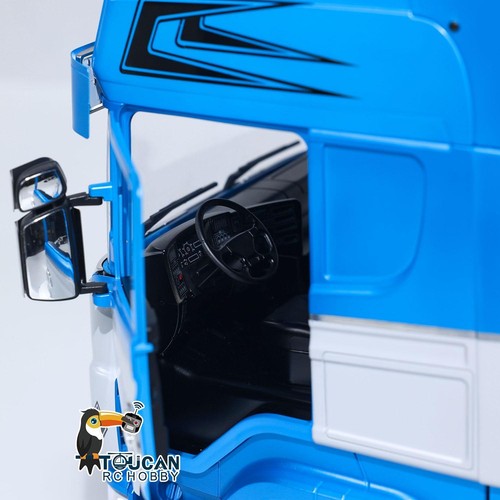 LESU RC Tractor Truck 4X4 1/14 RTR Vehicle Model Sound Light System Smoke I6S - Picture 14 of 23