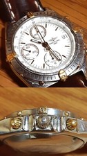Breitling Chronomat B13048 43mm White Dial Automatic Men's Round Analog Date