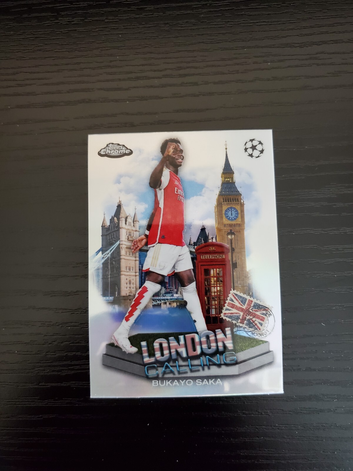 Bukayo Saka - 2023-24 Topps Chrome UEFA Club Competitions London Calling
