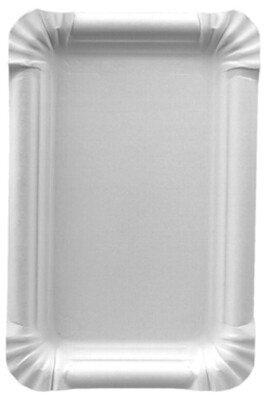 PAPSTAR Papp-Teller ''pure'' eckig 100 x 160 mm weiß 25 Stück