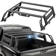 Full-Size Overland Cargo Carrier Bed Racks For 1992-2025 Ford F150 W/ Bed Rails