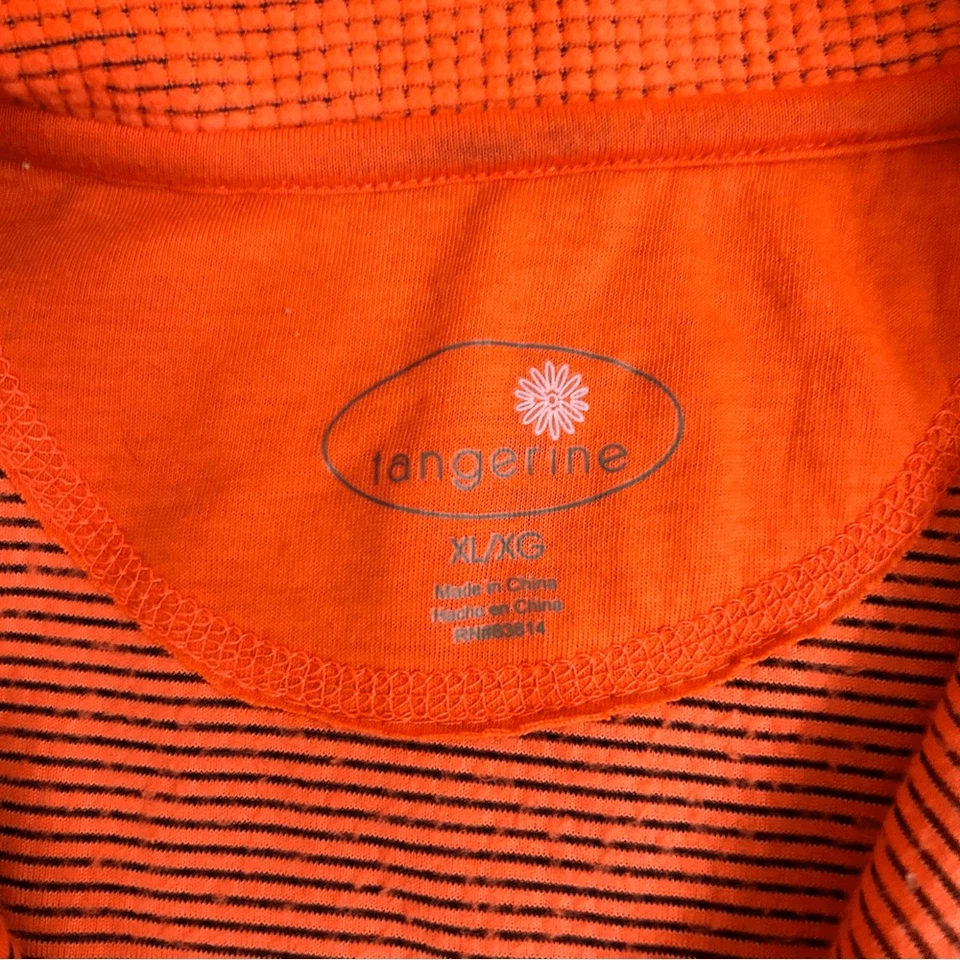 Jersey Naranja Mandarina Marca 1/4 Cremallera Talla XL Foto 4 de 4