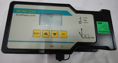 SMT ELEKTRONIK Moni Log Shock Display Curve R20N Transportation Vibration Logger