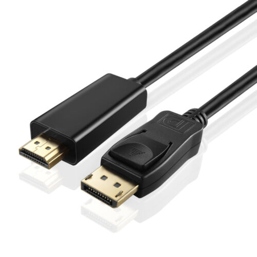 1.8M Displayport DP Male HDMI Cable Adaptor For Macbook Air/Pro And Dell Monitor - Picture 2 of 3