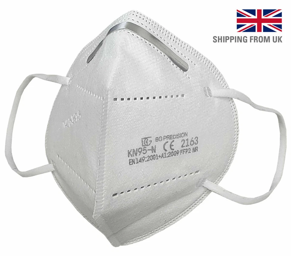 ERAMASKS BOX 50 FFP2 Face Mask Dust Mask Particulate Disposable Respirator ..
