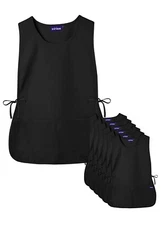 Sivvan Unisex Cobbler Apron Adjustable Waist Ties 2 Front Pockets (6 Pack)