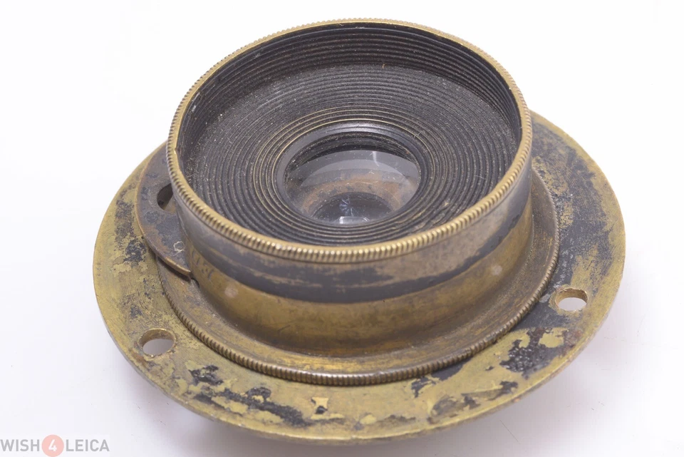 ✅ ED LIESEGANG ANTIQUE BRASS ‘125MM’ LENS 9X12CM, 3X4” CAMERA - Image 3 of 4