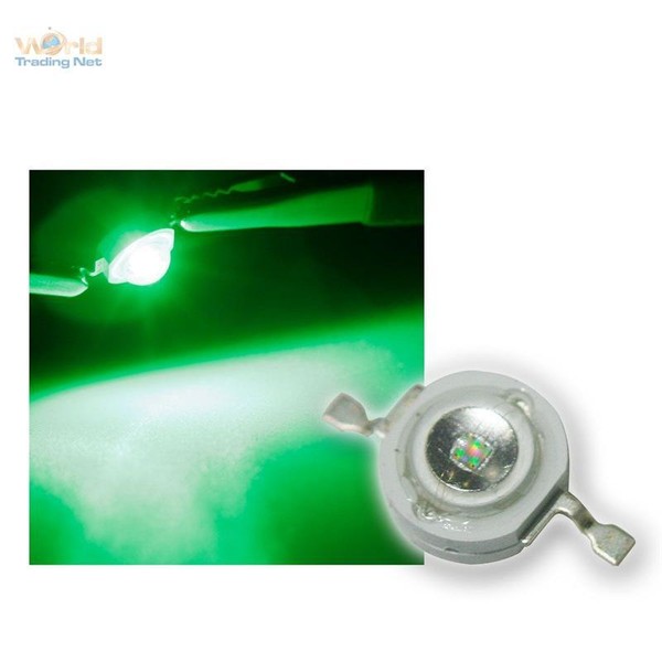 5 Highpower Leds 1W GrüN, 1 W GrüNe High Power Smd Led, 1 Watt 350Ma Green Verte-image