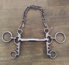 Mullen Mouth Rugby Pelham With Curb Chain 4.5" CAL 1397