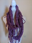  Womens Fashion Women Frings Tassel Neck Knit Cable Infinity Cowl Scarf — photo 4
